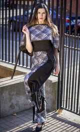 Stunning KYMAIA Sequins Cape by French Fashion Designer Kabira Allain. #WearingIrish #ShopiInIreland #IrishDesign