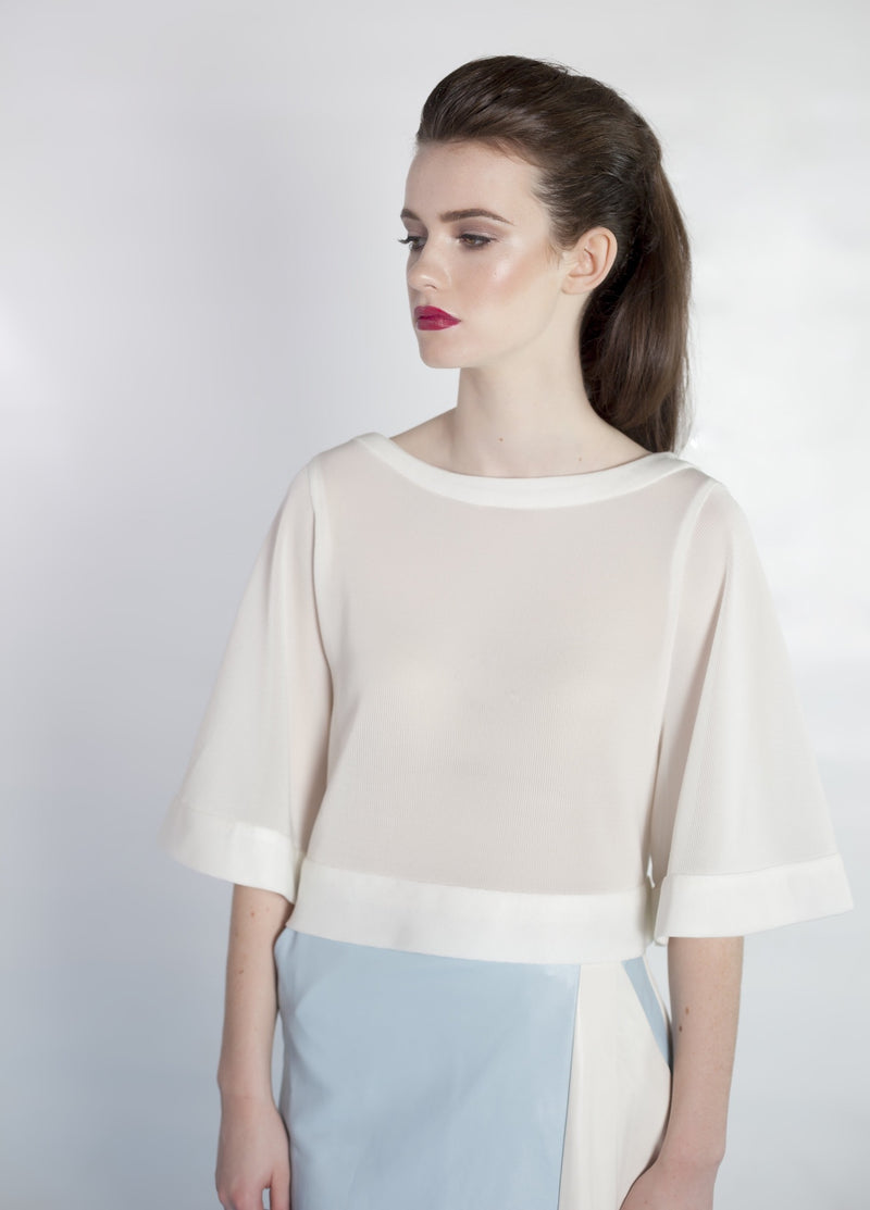 Elegant KYMAIA top by French Fashion Designer Kabira Allain. #WearingIrish #ShopinIreland #IrishDesign