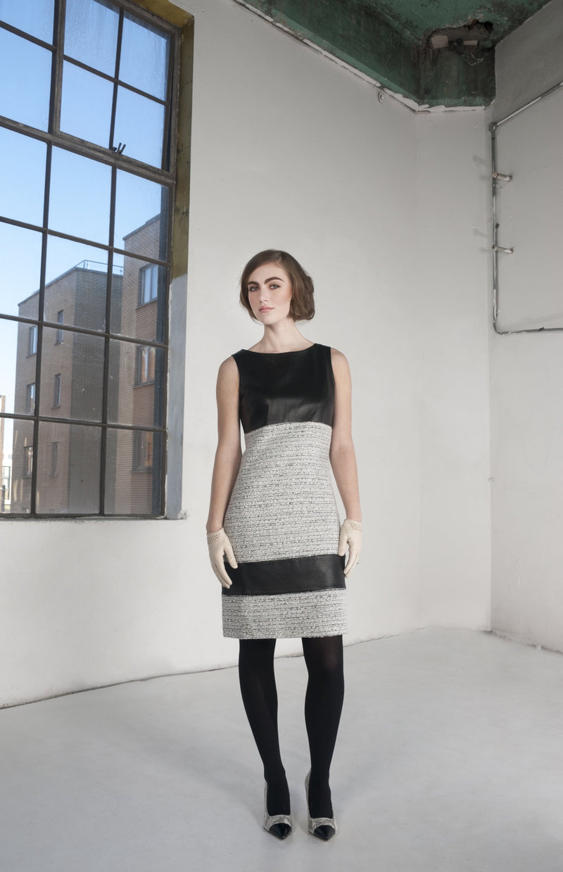 KYMAIA dress by French Fashion Desiganer Kabira Allain. #WearingIrish #ShopinIreland #IrishDesign #Officewear #Stylishdress #SpecialOccasion #UniqueStyle